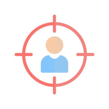 Hedef Düz Işık Vektör Simgesi Desig