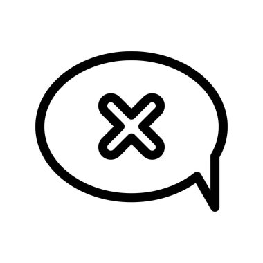 Sohbet Ana Hattı Vektör Simgesi Tasarımı Bloğu