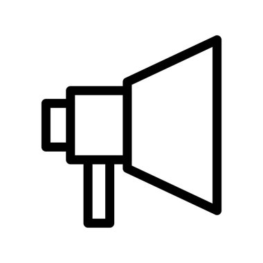 Megafon Ana Hattı Vektör Simgesi Tasarımı