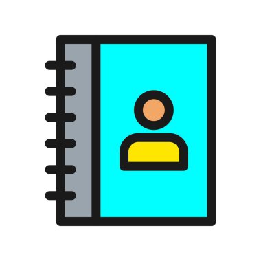 Dizin Satırı Doldurulmuş Vektör Simgesi Tasarımı