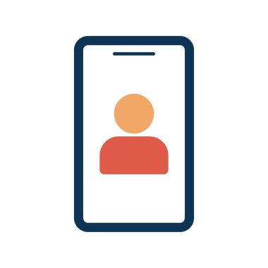 Telefon Düz Vektör Simgesi Tasarımı