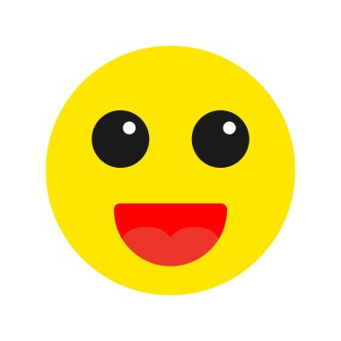  Mutlu Düz Vektör Simgesi Tasarımı