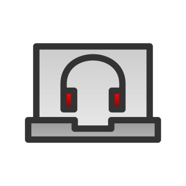 Çevrimiçi Arama Doldurulmuş Gradyan Vektör Simgesi Tasarımı