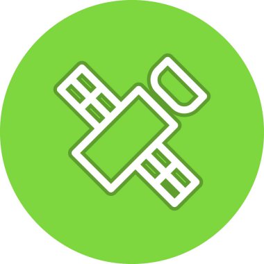 Uydu Satırı Çemberi Vektör Simgesi Tasarımı