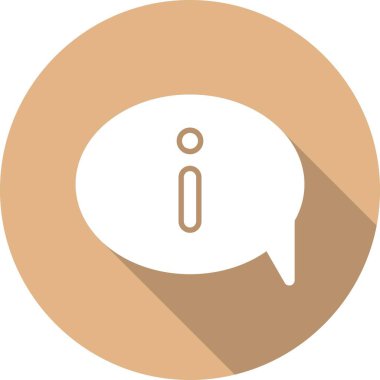 Bilgi Sohbeti Kabartma Çemberi Vektör Simgesi Tasarımı