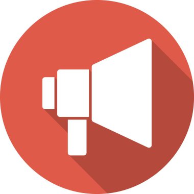  Megafon Çember Vektör Simgesi Tasarımı