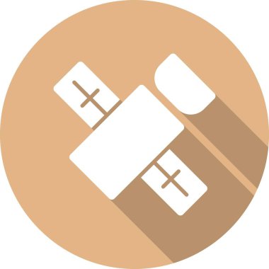 Uydu Kabartma Çemberi Vektör Simgesi Tasarımı