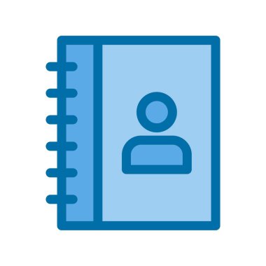 Dizin Doldurulmuş Mavi Vektör Simgesi Tasarımı