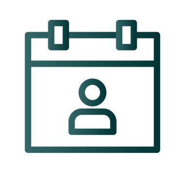  Gündem Satırı Gradyan Vektör Simgesi Tasarımı