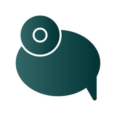 Uyarı Glyph Gradyan Vektör Simgesi Tasarımı