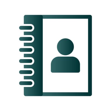 Dizin Glyph Gradyan Vektör Simgesi Tasarımı