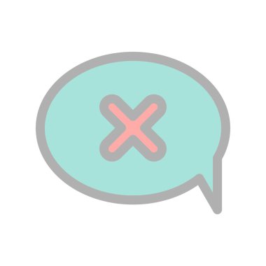 Blok Sohbet Satırı Işık Vektörü Simgesi Tasarımı