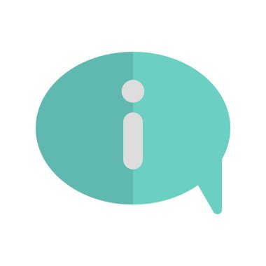 Bilgi Sohbeti Düz Işık Vektörü Simgesi Tasarımı