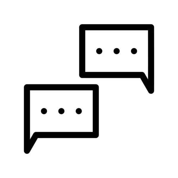 Conversation Outline Vector Icon Desig — Stock Vector