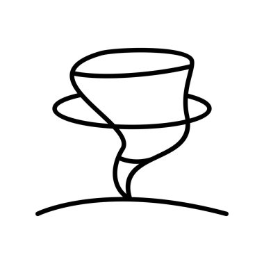 Hurrican Vektör Satırı Simge Tasarımı