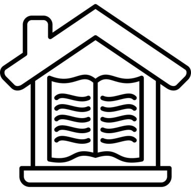 Homescooling Vector Line Icon Desig