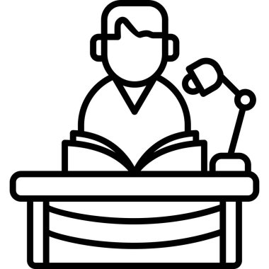 Study Vector Line Icon Desig