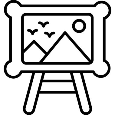 Boyama Vektör Satırı Simgesi Tasarımı