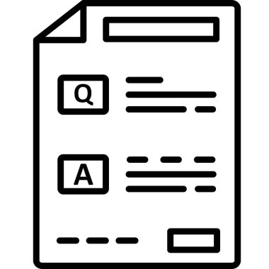 Question Vector Line Icon Desig