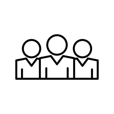 Team Vector Line Icon Desig