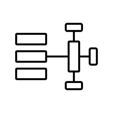 Diagram Vector Line Icon Desig