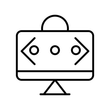 Developer Vector Line Icon Desig