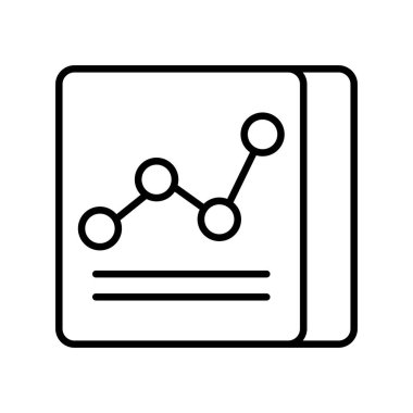 Reports Vector Line Icon Desig