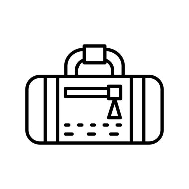 Sport bag Vector Line Icon Desig