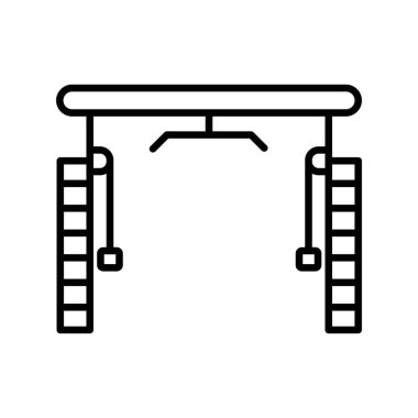 Cable crossover Vector Line Icon Desig