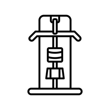 Gym machine Vector Line Icon Desig