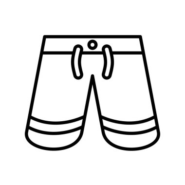 Shorts Vector Line Icon Desig