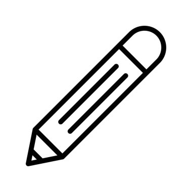 Kalem Vektör Satırı Simgesi Tasarımı