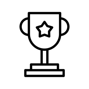 Tropphy Vector Line Icon Desig