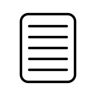 List Vector Line Icon Desig