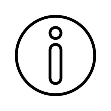 Bilgi Vektörü Satırı Simgesi Tasarımı