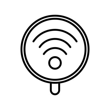 Wiifi Vektör Satır Simgesi Tasarımı