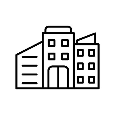 Şirket Vektör Satırı Simge Tasarımı