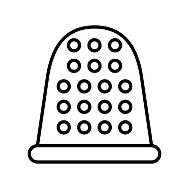 Yüksük Vektör Satırı Simge Tasarımı