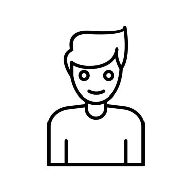  Erkek Etkilendirici Vektör Satır Simgesi Tasarımı