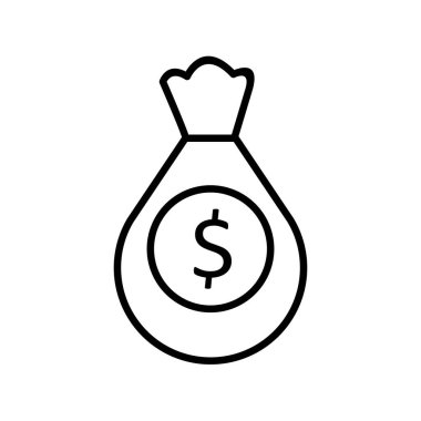 Finansman Vektör Satırı Simgesi Tasarımı