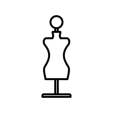 Mannequin Vector Satır Simgesi Tasarımı