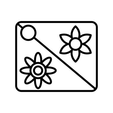 Koleksiyon Vektör Satırı Simge Tasarımı