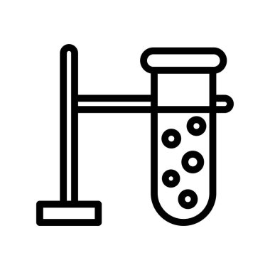 Kimyasal Vektör Satırı Simge Tasarımı