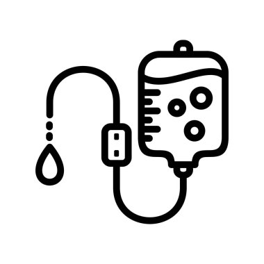 Drip Vektör Satırı Simge Tasarımı