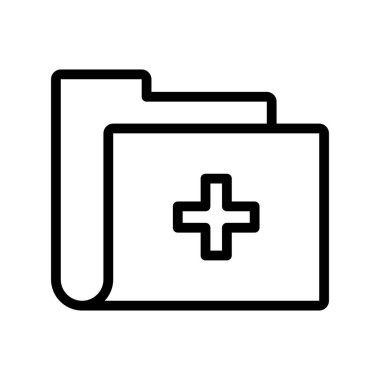 Tıbbi Dizin Vektör Satırı Simge Tasarımı