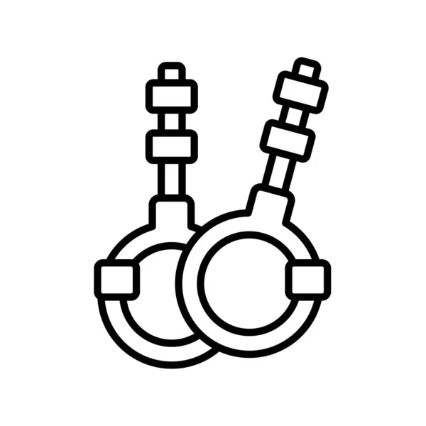 Turnring Vectorlijn Icon Desig — Stockvector