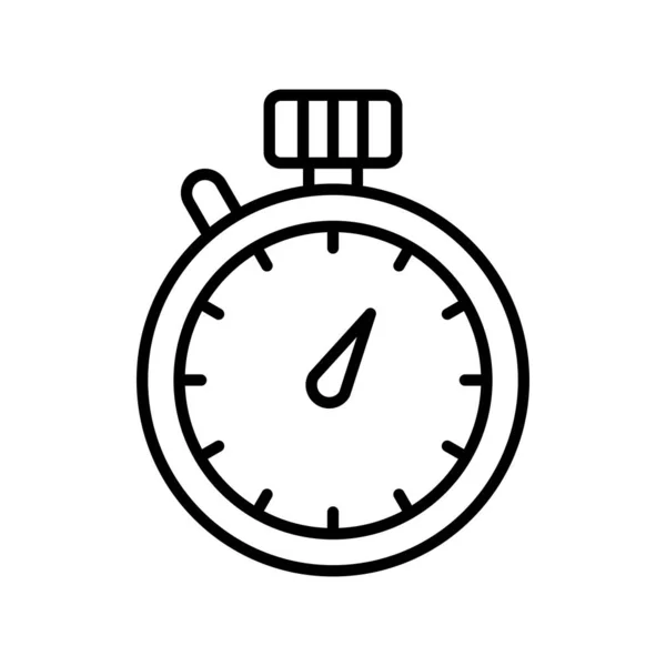 Zatrzymaj Zegarek Vector Line Icon Desig — Wektor stockowy