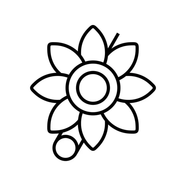 Brooch Vector Line Icon Desig