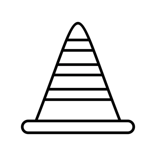 Cone Vector Line Icon Desig — Διανυσματικό Αρχείο