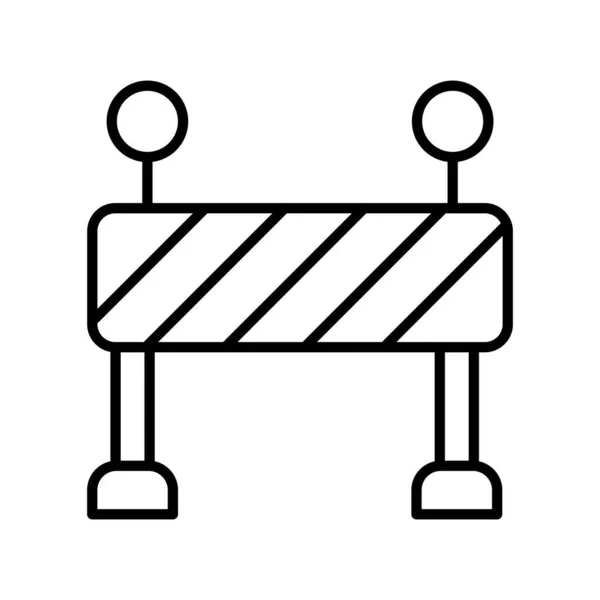 Barrier Vector Line Icon Desig — Image vectorielle
